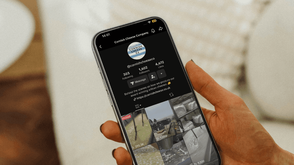 Turning curds into clicks for The Cornish Cheese Co: TikTok case study