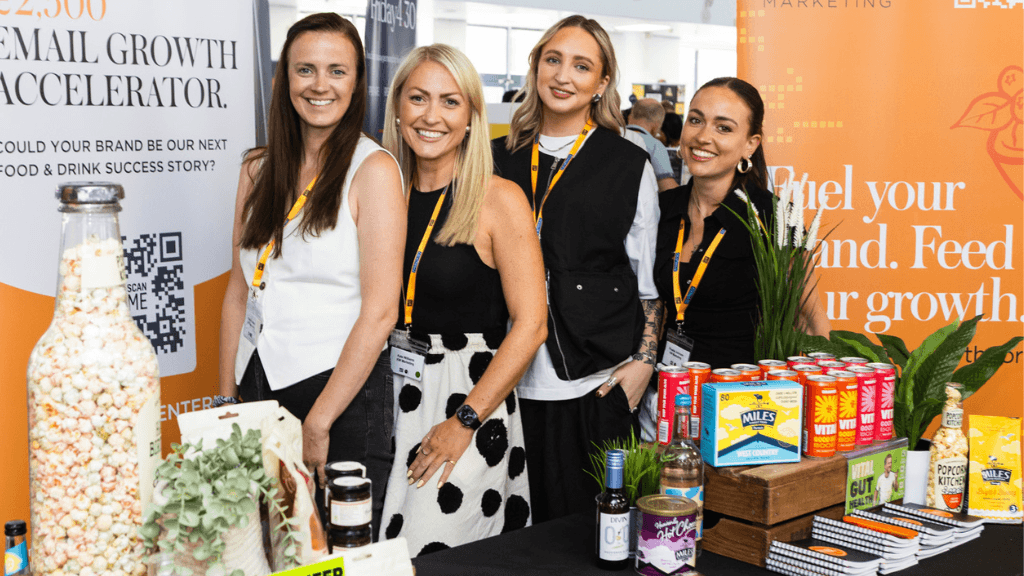 KW Marketing exhibiting at Bread & Jam 2026, meeting food and drink brands and sharing email marketing and growth strategies for Shopify businesses.